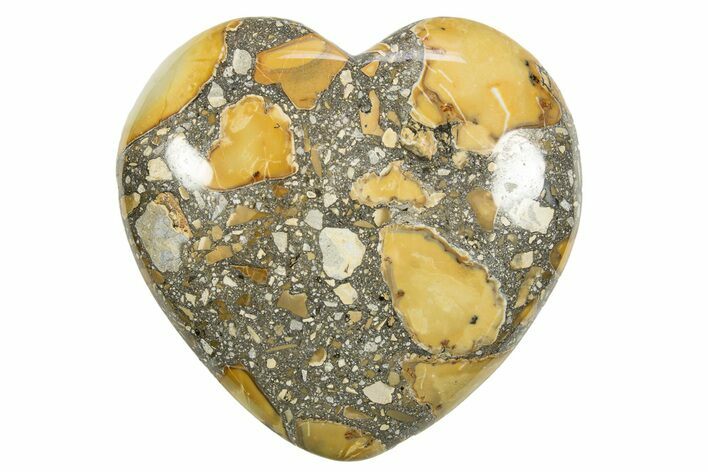 1.7" Polished Maligano Jasper Hearts - Indonesia - Photo 1